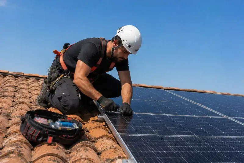 Maintenance et monitoring de panneaux solaires à Massac-Séran